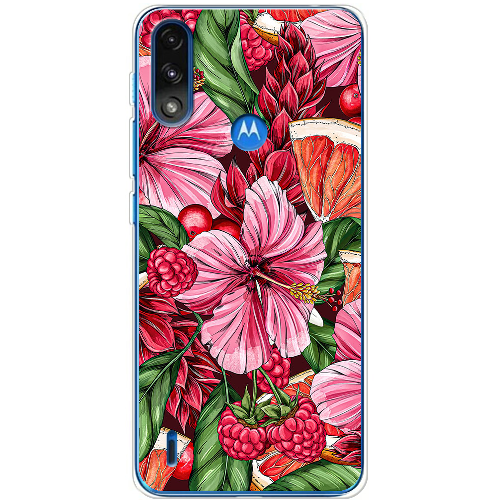 Чехол BoxFace Motorola E7 Power Tropical Flowers