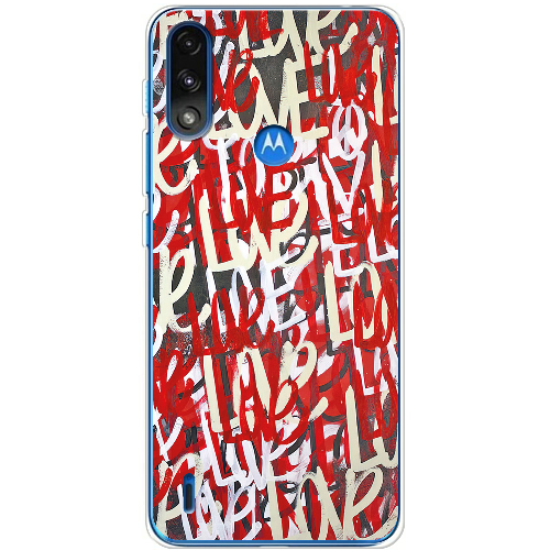 Чехол BoxFace Motorola E7 Power Love Graffiti