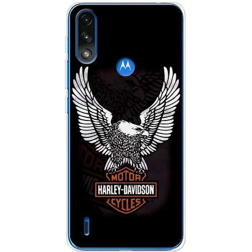 Чехол BoxFace Motorola E7 Power Harley Davidson and eagle