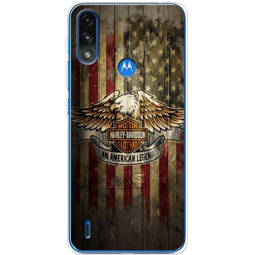 Чехол BoxFace Motorola E7 Power Harley Davidson An American Legend