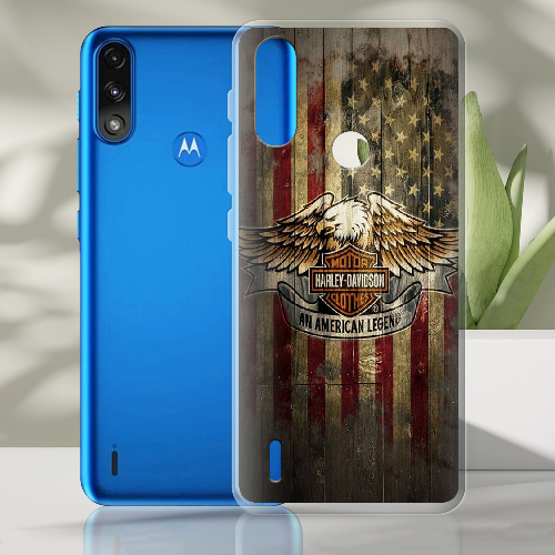 Чехол BoxFace Motorola E7 Power Harley Davidson An American Legend