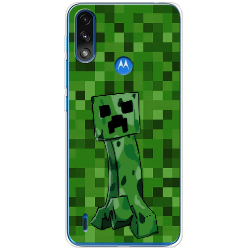 Чехол BoxFace Motorola E7 Power Minecraft Creeper