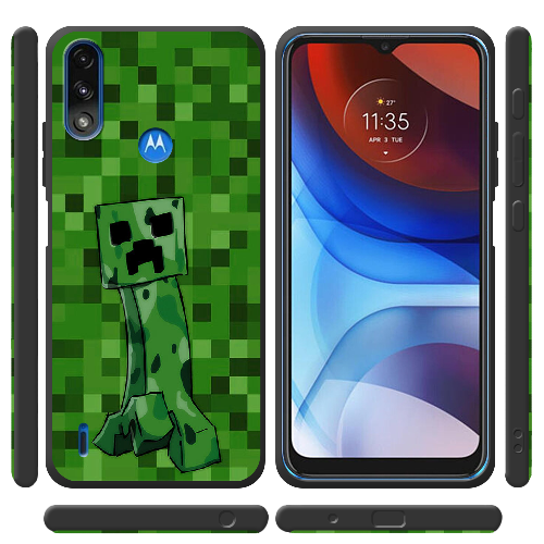 Чехол BoxFace Motorola E7 Power Minecraft Creeper