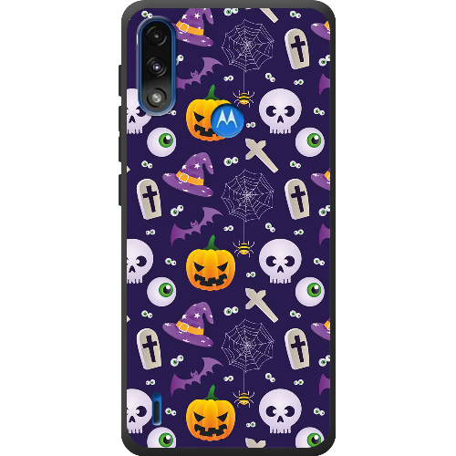 Чехол BoxFace Motorola E7 Power Halloween Purple Mood