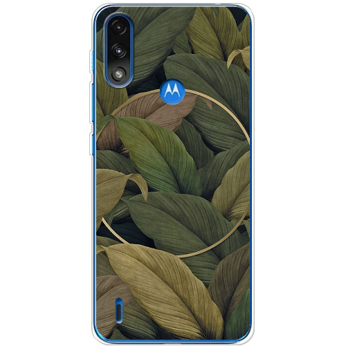 Чехол BoxFace Motorola E7 Power Green Leaf