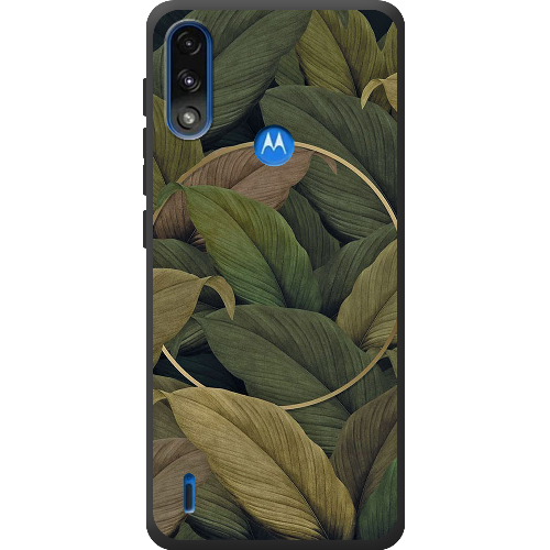 Чехол BoxFace Motorola E7 Power Green Leaf