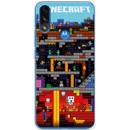 Чехол BoxFace Motorola E7 Power Minecraft Lode Runner