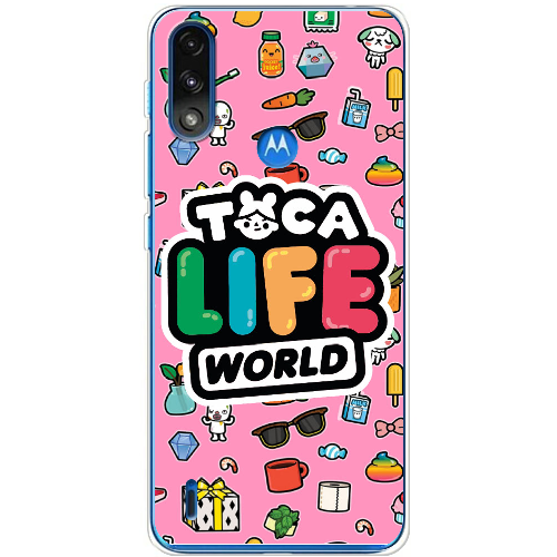 Чехол BoxFace Motorola E7 Power Toca Boca Life World