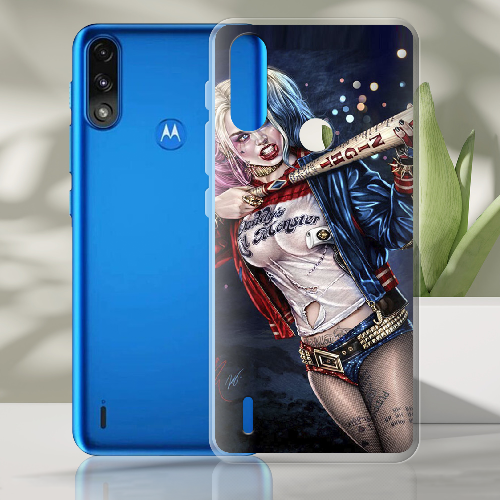 Чехол BoxFace Motorola E7 Power Harley Quinn