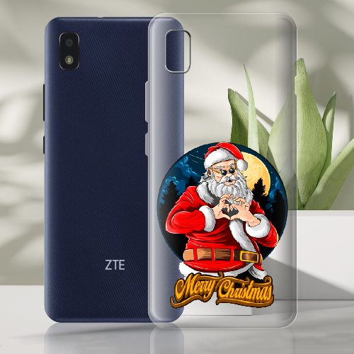 Чехол BoxFace ZTE Blade L210 Cool Santa and heart