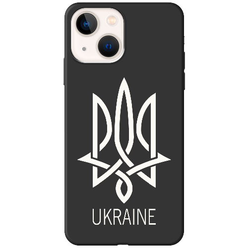 Чехол BoxFace iPhone 14 Тризуб монограмма UKRAINE