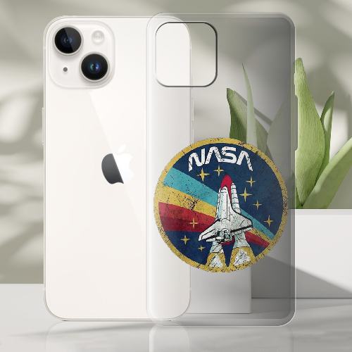 Чехол BoxFace iPhone 14 Space Shuttle NASA