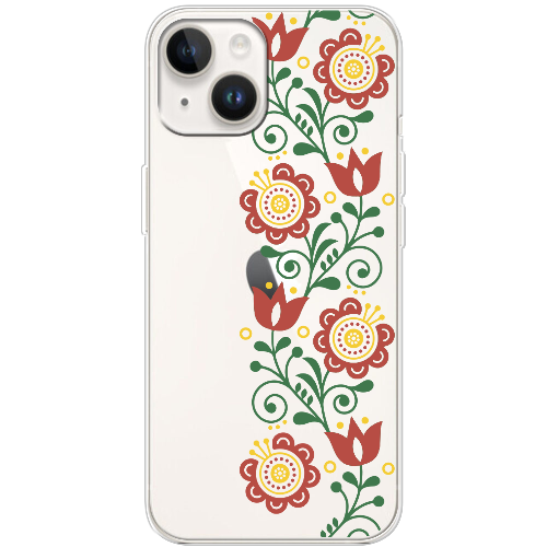 Чехол BoxFace iPhone 14 Ethno Flower