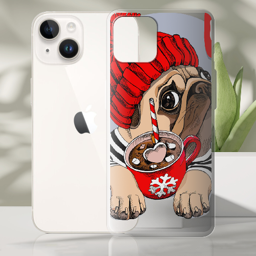 Чехол BoxFace iPhone 14 Winter Puggy