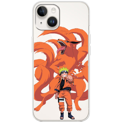 Чехол BoxFace iPhone 14 Naruto and Kurama