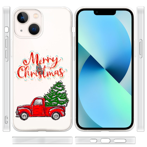 Чехол BoxFace iPhone 14 Holiday Car Merry Christmas