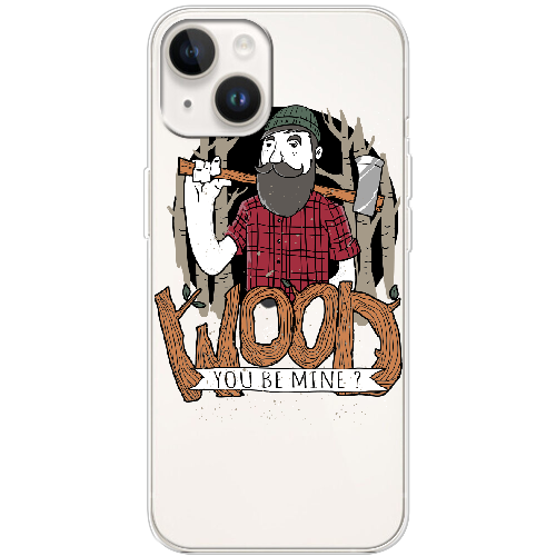 Чехол BoxFace iPhone 14 Wood you be mine