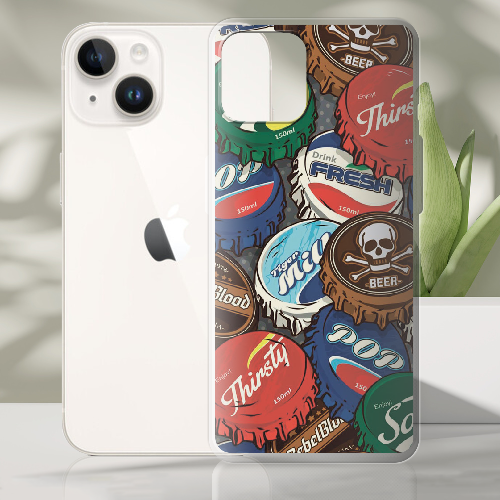 Чехол BoxFace iPhone 14 Drink Lids