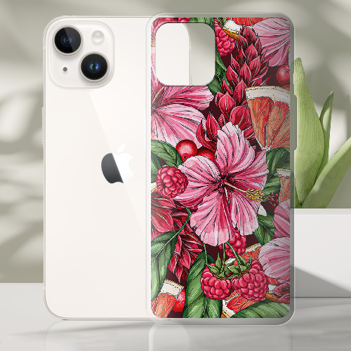 Чехол BoxFace iPhone 14 Tropical Flowers