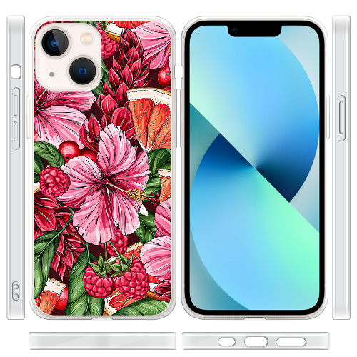 Чехол BoxFace iPhone 14 Tropical Flowers