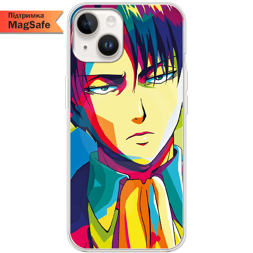 Чехол BoxFace iPhone 14 Attack on titan Levi Anime Pop