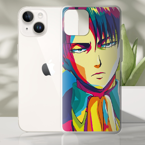 Чехол BoxFace iPhone 14 Attack on titan Levi Anime Pop