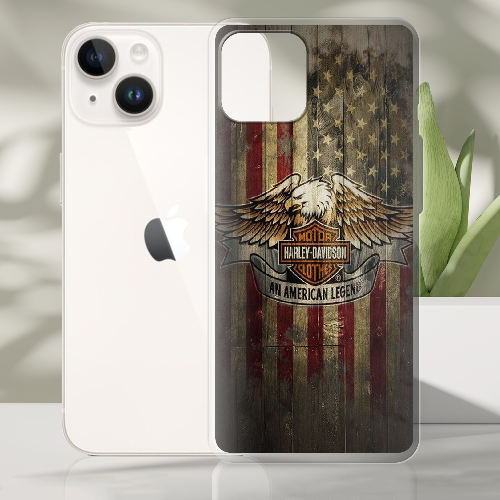 Чехол BoxFace iPhone 14 Harley Davidson An American Legend