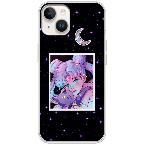 Чехол BoxFace iPhone 14 Sailor Moon night