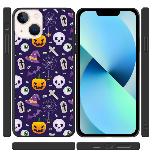 Чехол BoxFace iPhone 14 Halloween Purple Mood