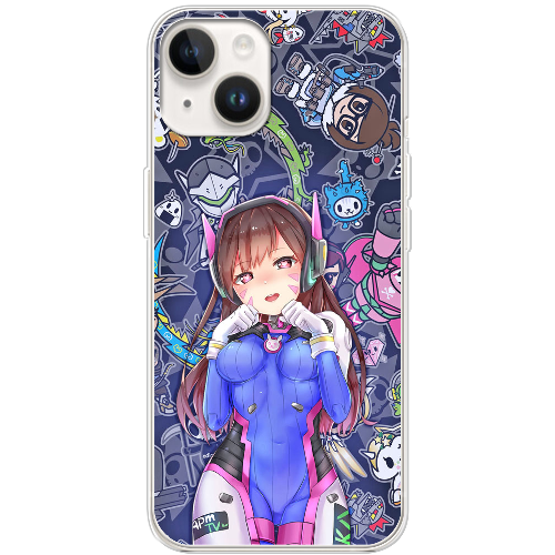 Чехол BoxFace iPhone 14 Overwatch D.VA