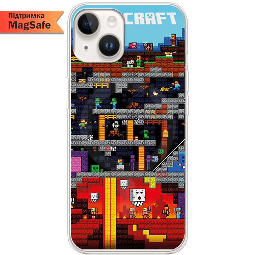 Чехол BoxFace iPhone 14 Minecraft Lode Runner