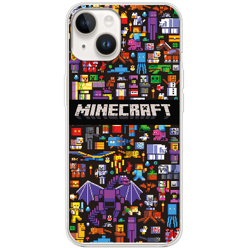 Чехол BoxFace iPhone 14 Plus Minecraft Mobbery