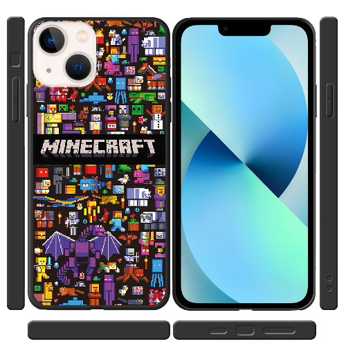 Чехол BoxFace iPhone 14 Plus Minecraft Mobbery