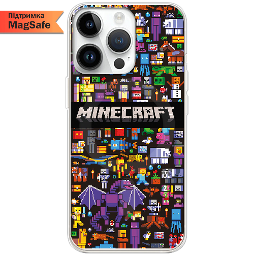 Чехол BoxFace iPhone 14 Pro Minecraft Mobbery