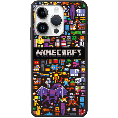 Чехол BoxFace iPhone 14 Pro Minecraft Mobbery