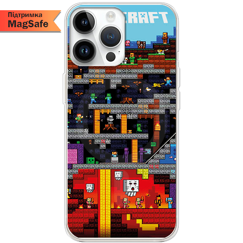 Чехол BoxFace iPhone 14 Pro Max Minecraft Lode Runner