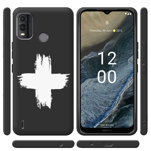 Чехол BoxFace Nokia G11 Plus Білий хрест ЗСУ