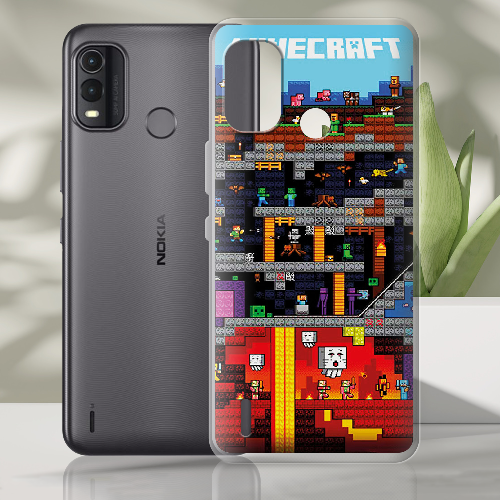 Чехол BoxFace Nokia G11 Plus Minecraft Lode Runner