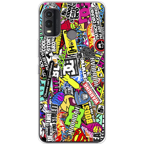 Чехол BoxFace Nokia G11 Plus Multicolored Inscriptions