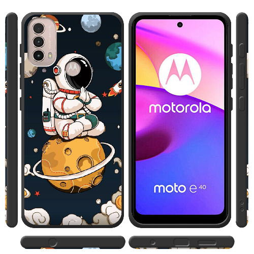 Чехол BoxFace Motorola E40 Astronaut