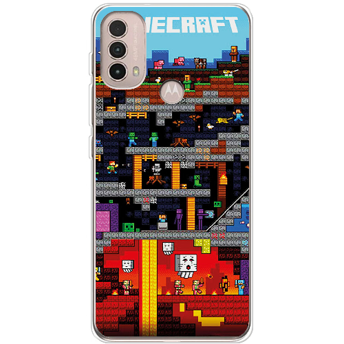 Чехол BoxFace Motorola E40 Minecraft Lode Runner