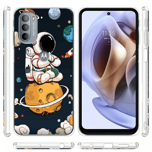 Чехол BoxFace Motorola G31 Astronaut