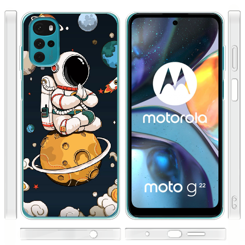 Чехол BoxFace Motorola G22 Astronaut