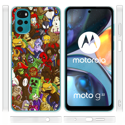 Чехол BoxFace Motorola G22 Злодеи