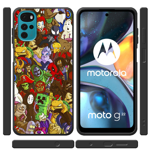 Чехол BoxFace Motorola G22 Злодеи