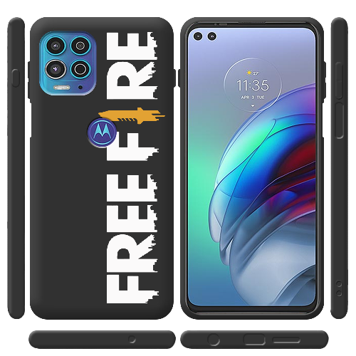 Чехол BoxFace Motorola G100 Белый Free Fire