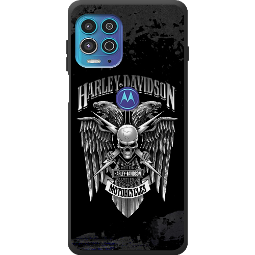 Чехол BoxFace Motorola G100 Harley Davidson skull and eagles