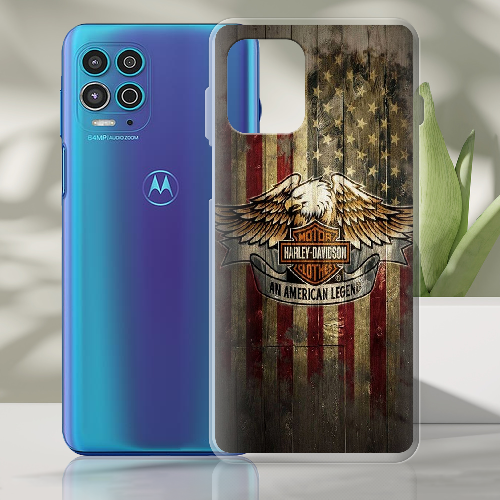 Чехол BoxFace Motorola G100 Harley Davidson An American Legend