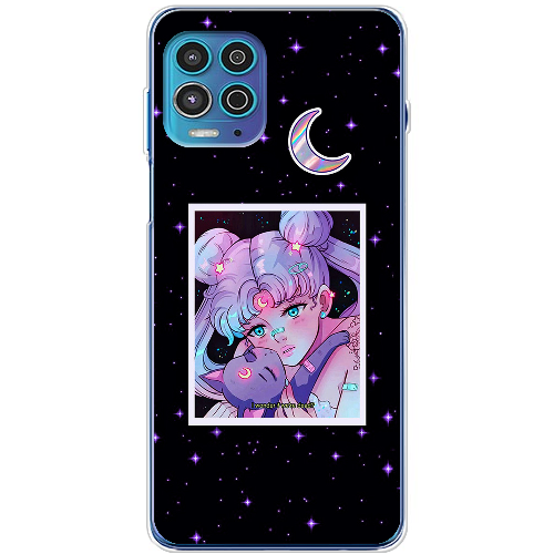 Чехол BoxFace Motorola G100 Sailor Moon night