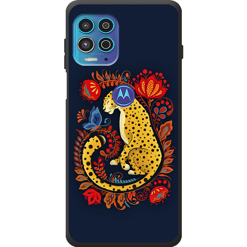 Чехол BoxFace Motorola G100 Petrykivka Leopard